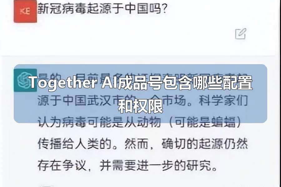 Together AI成品号包含哪些配置和权限